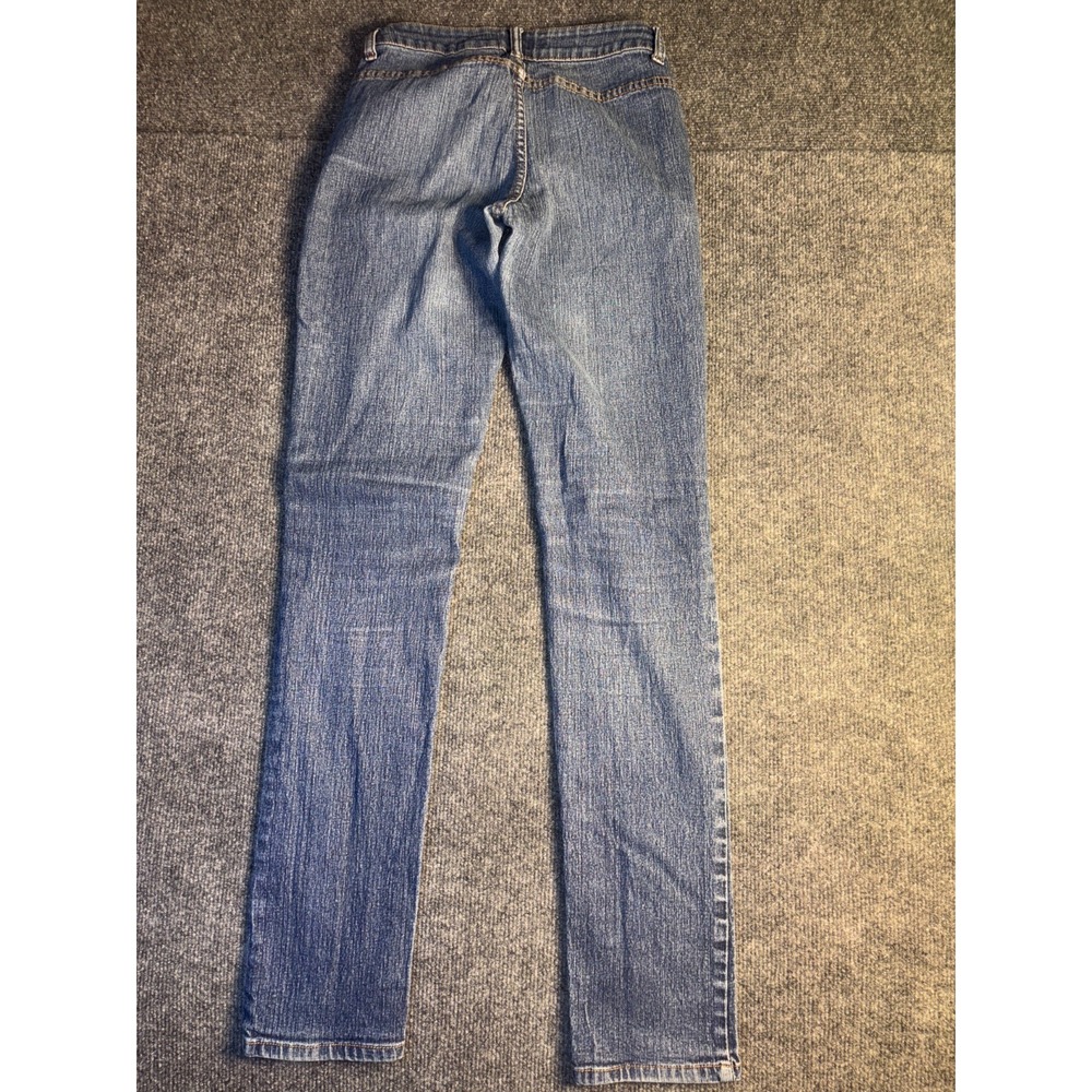 Hot Bottoms Skinny Jeans Womens 5/6 Blue‎ Denim Mid Rise 5-Pocket Design Stretch